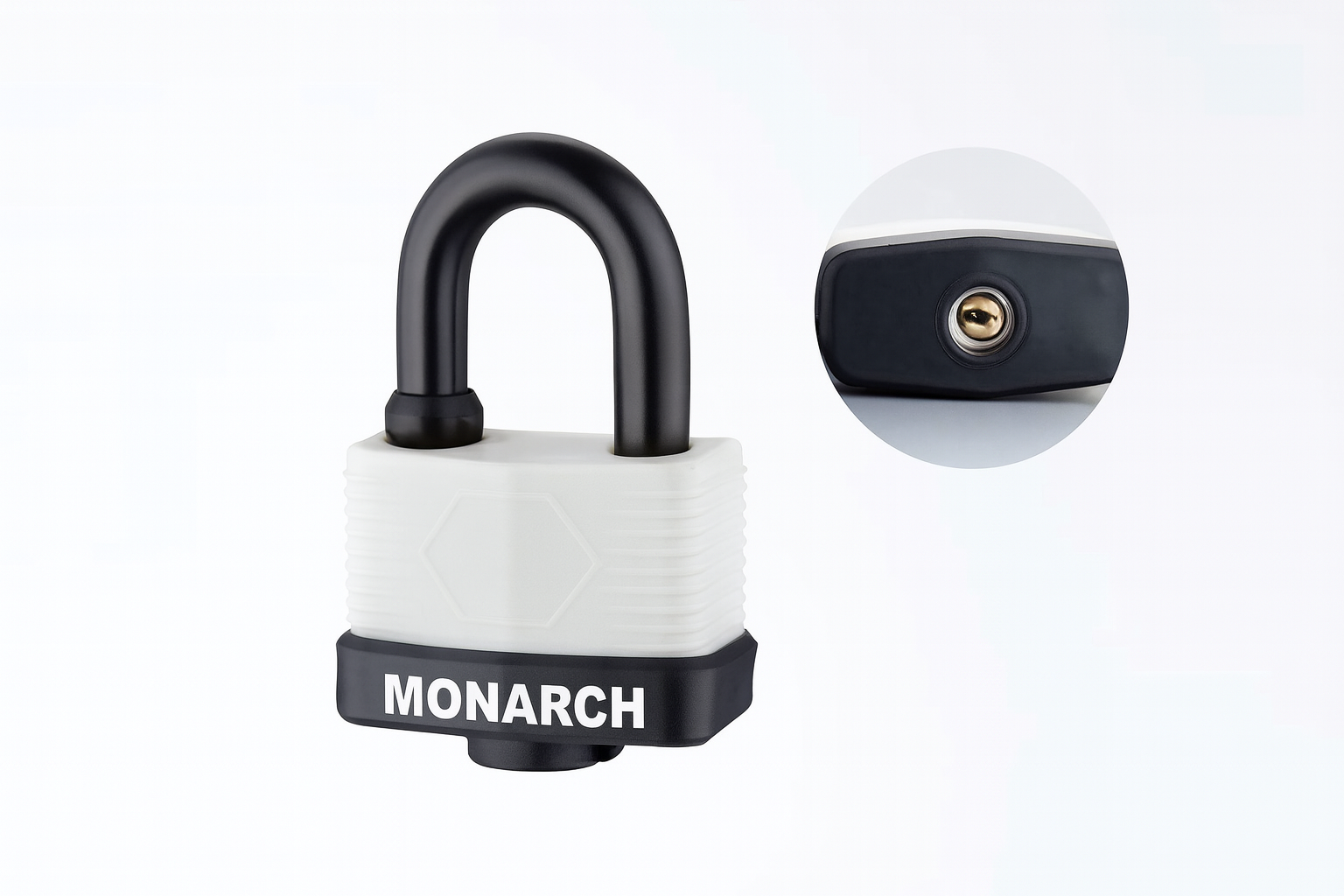 Heavy Duty Steel Padlock - Keyed Alike with plastic coating